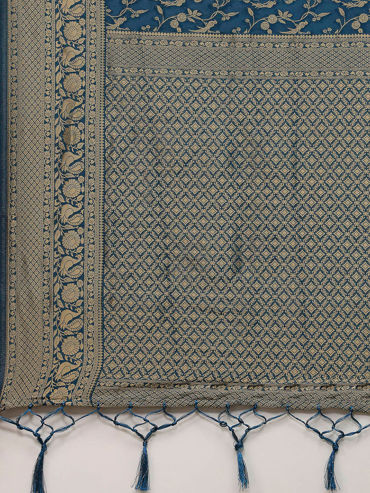 Zaari Jaal Crepe Saree