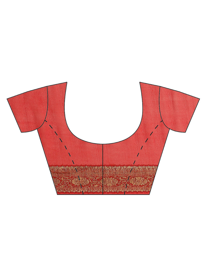 Antique Booti Chiffon Plain Saree