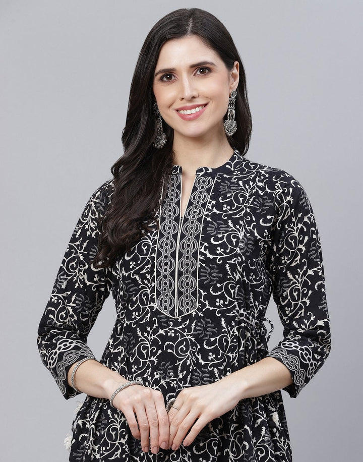Printed Cotton Anarkali Kurti