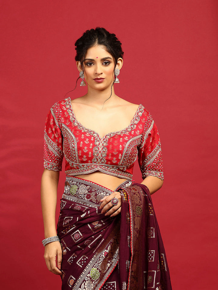 Embroidered Banarasi Saree