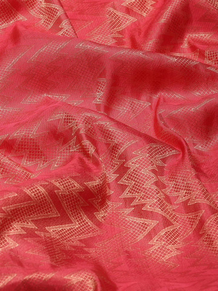 Brocade Zari Jaal Handloom Woven Saree