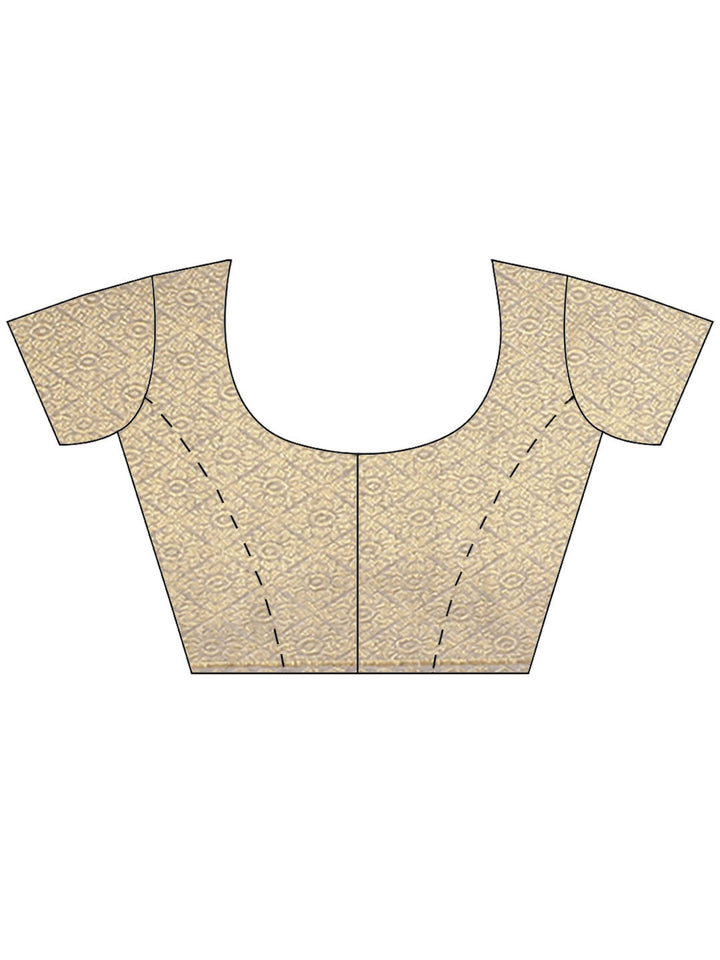 Plain Zari Border Art Handloom Woven Saree
