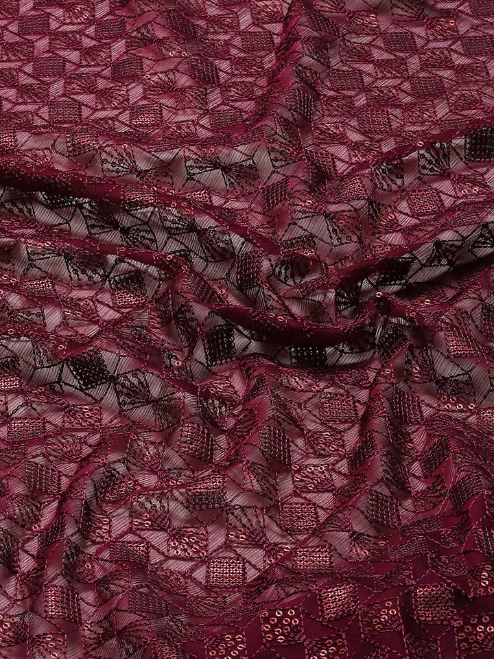 Sequence Embroidered Chiffon Saree