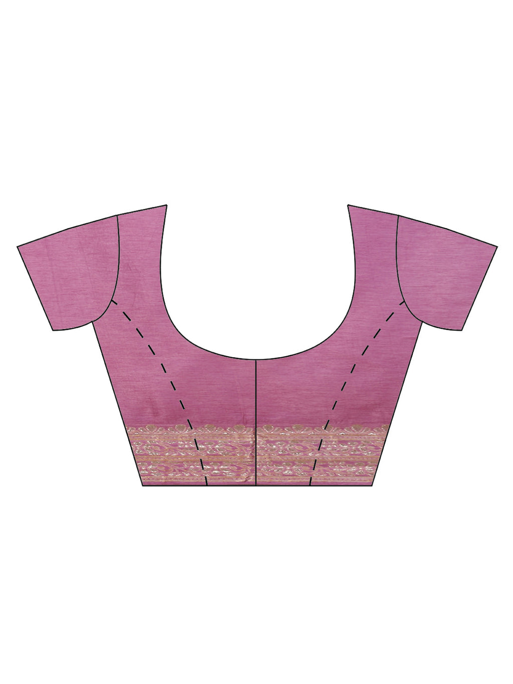 Zari Border Booti Banarasi Woven Saree