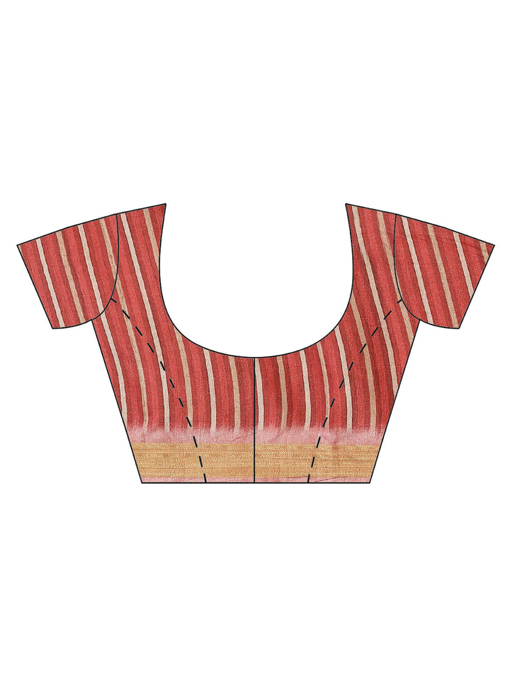 Printed Booti Tussar Saree