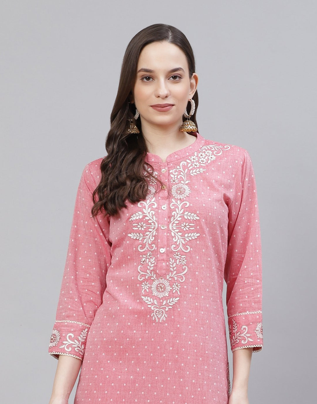 Printed Cotton Kurti With Pant