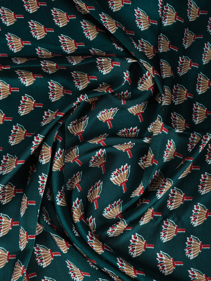 Printed Satin Saree