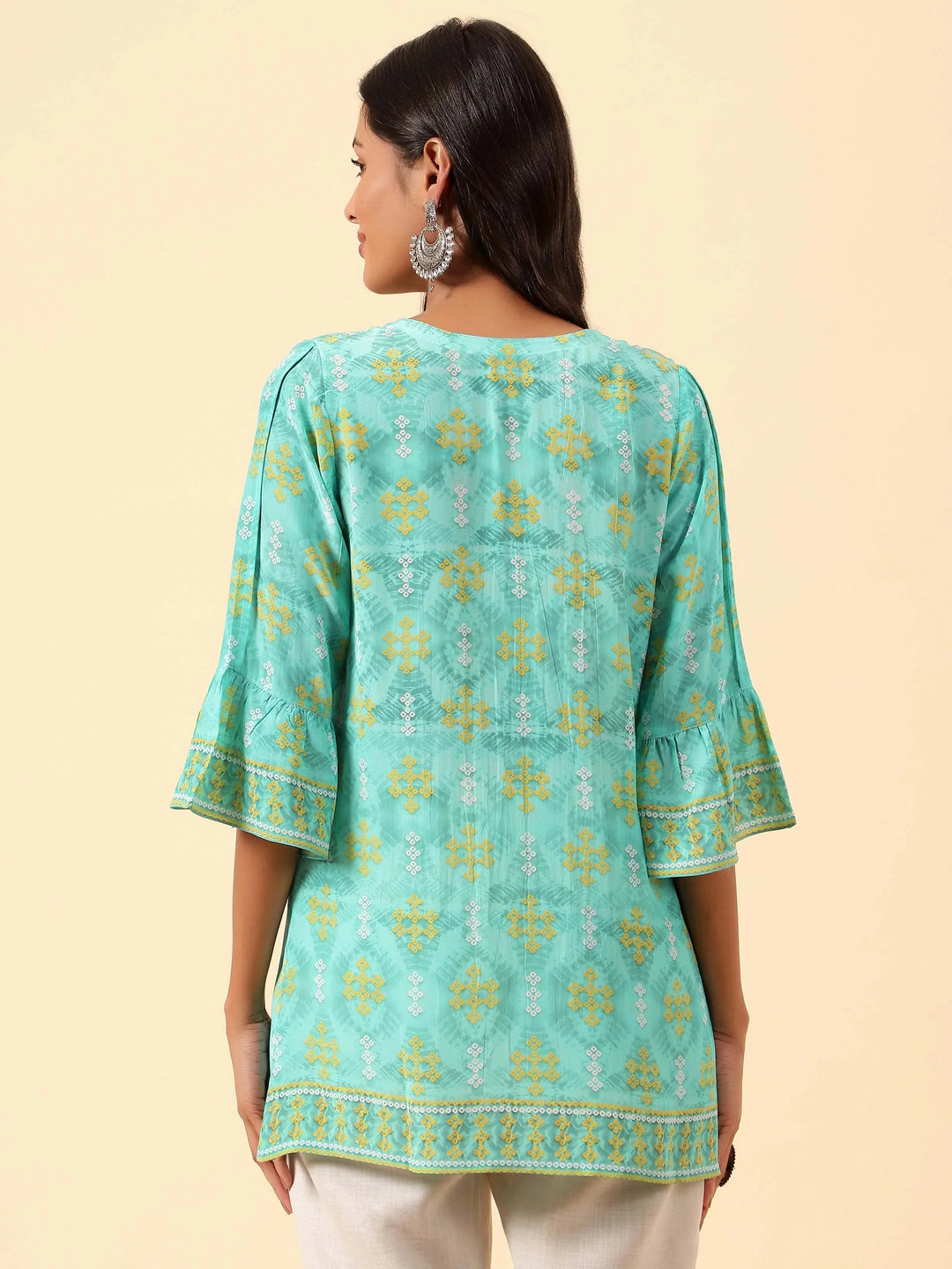 Digital Printed Crepe Kurti