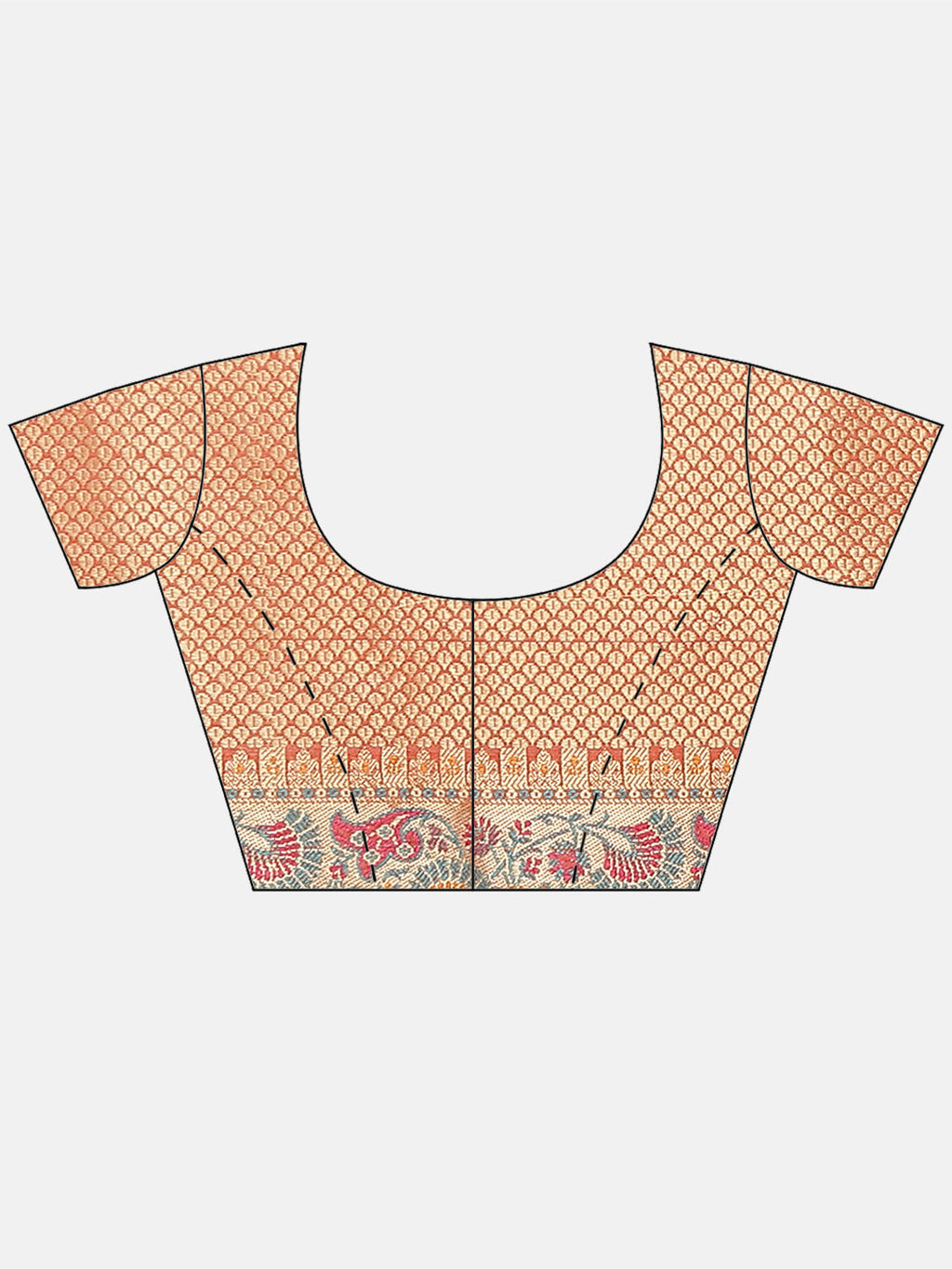 Zari Border Booti Cotton Woven Saree