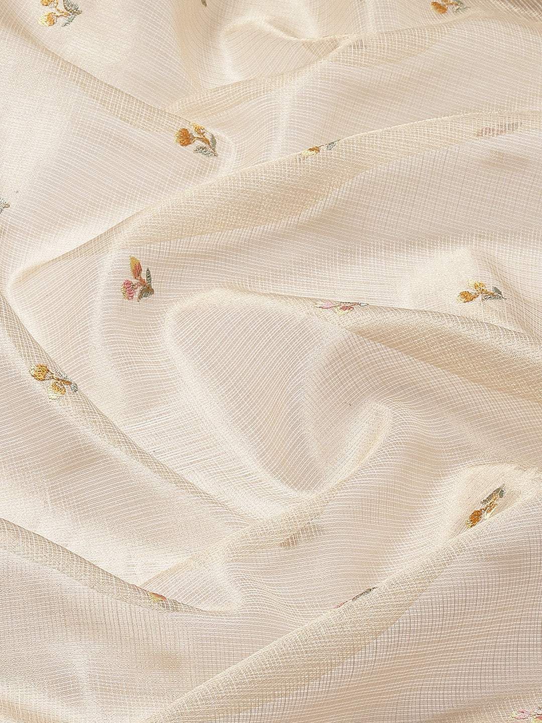 Resham Booti Embroidered Cotton Saree