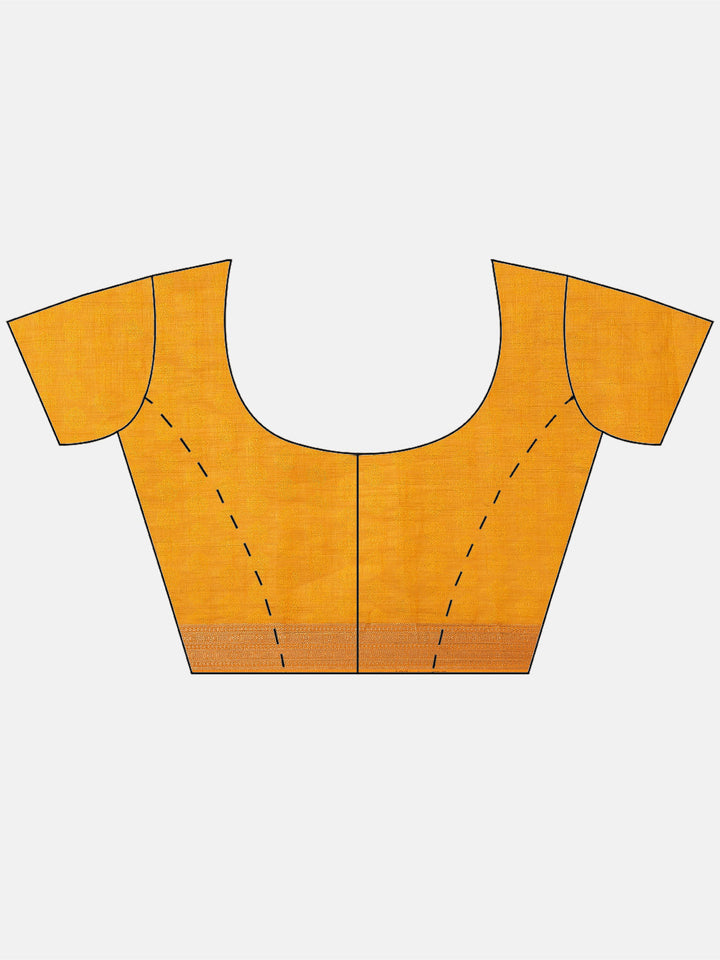 Zari Border Booti Tussar Woven Saree