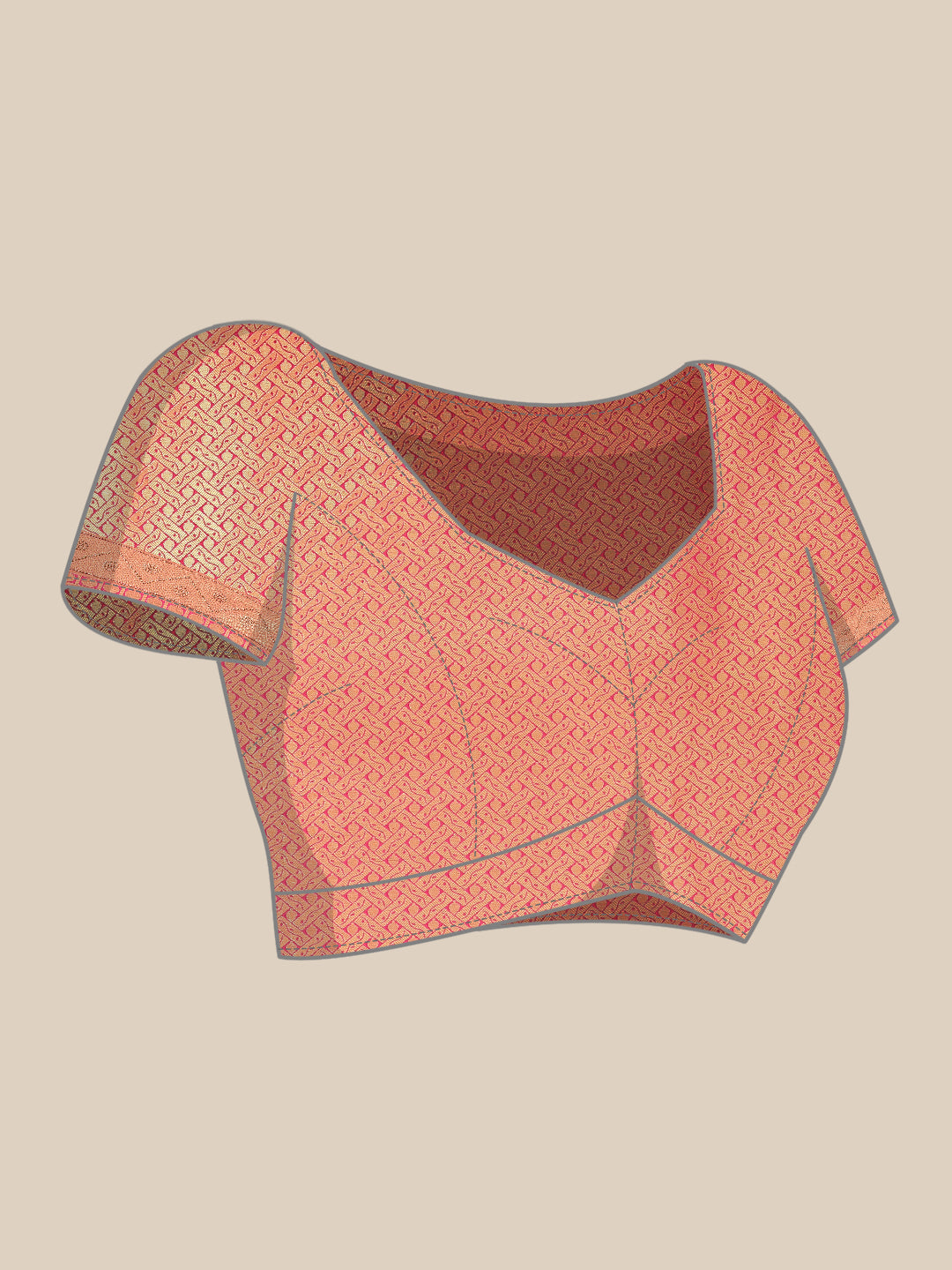 Brocade Art Handloom Saree with Stone Booti