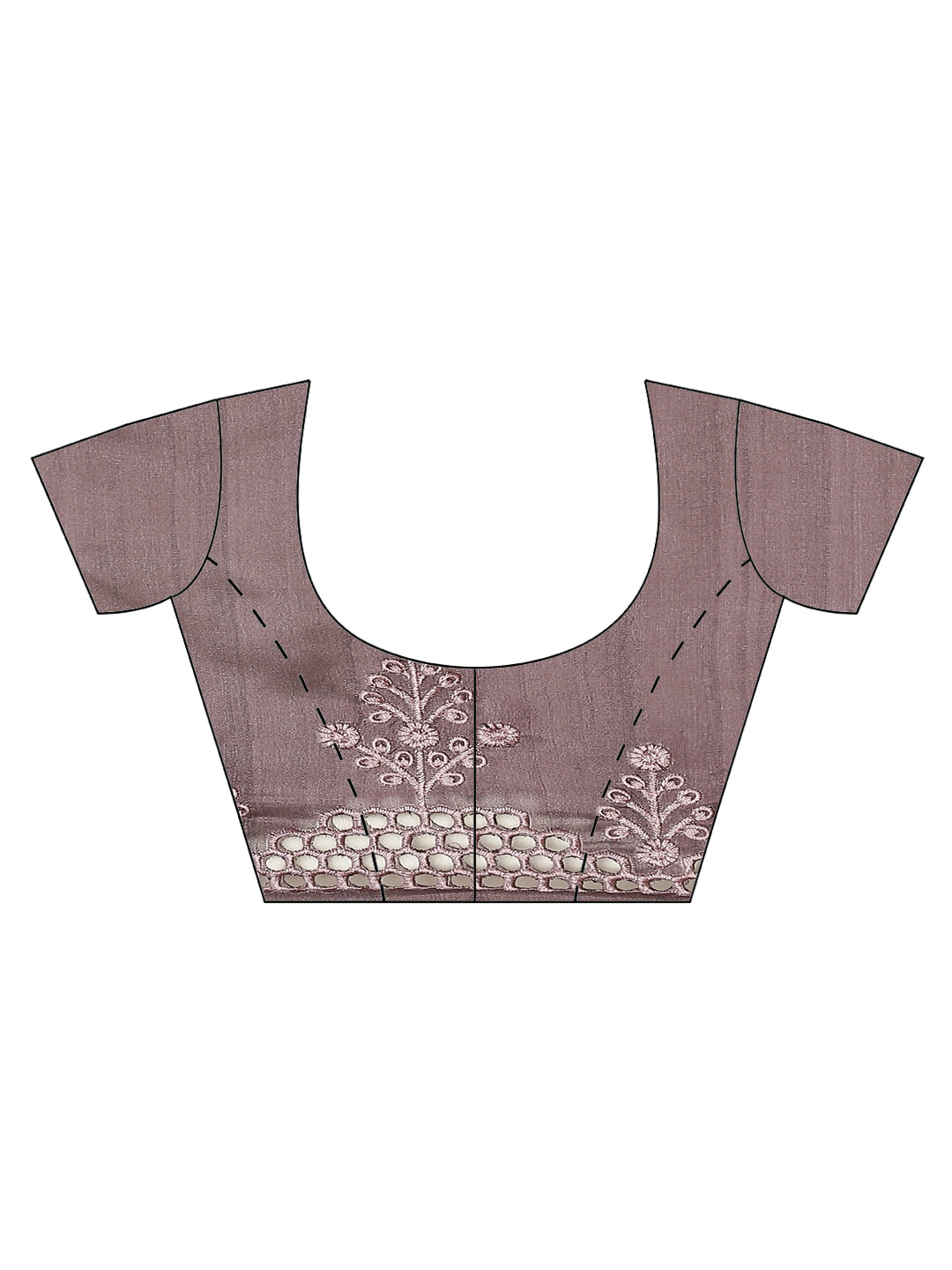 Floral Printed &amp; Embroidered Handloom Saree