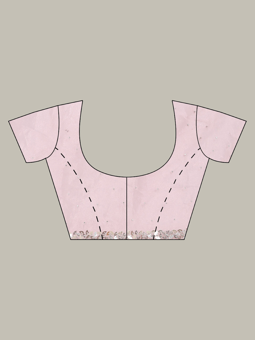 Sequence Embroidery Tissue Saree