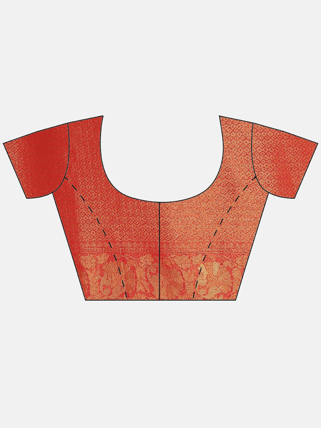 Brocade Zari Jaal Art Handloom Saree With Contrast Border