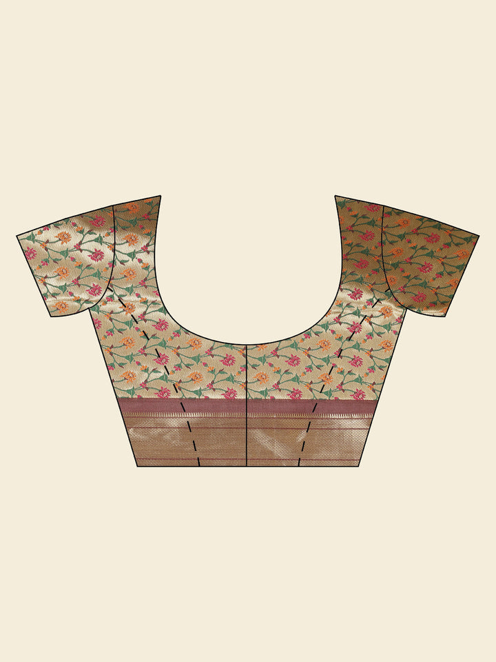 Zari Border Woven Tussar Saree