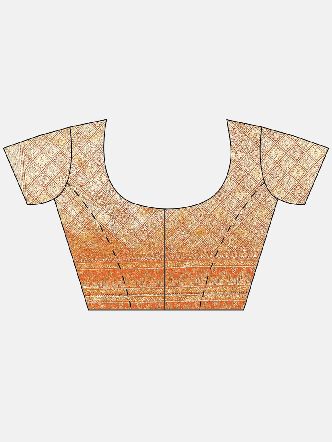 Art Handloom Saree with Brocade Zari Jaal Border