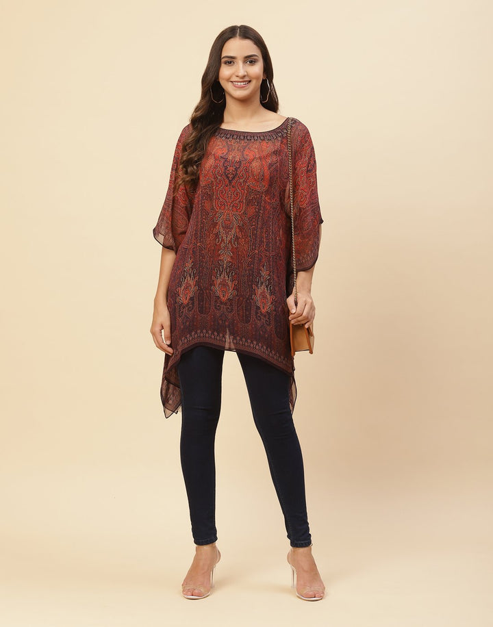 Digital Printed Georgette Kaftan