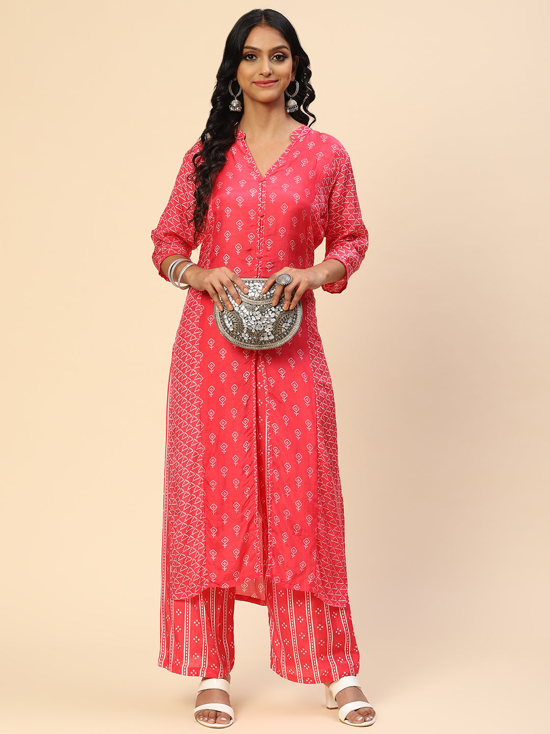 Printed Muslin Kurta With Pants