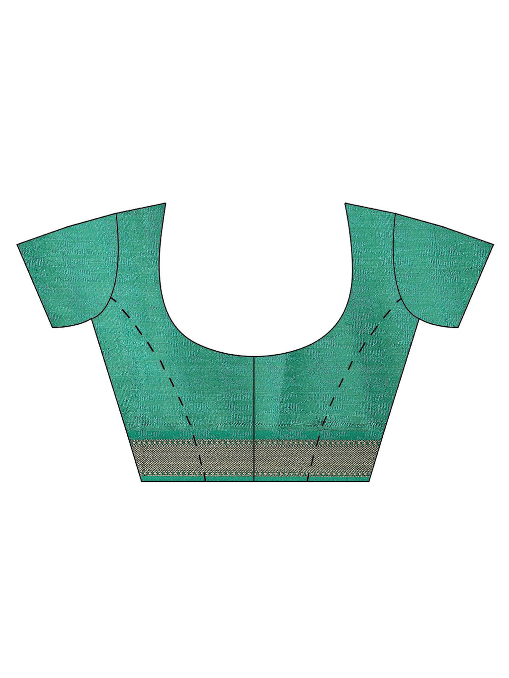 Plain Zari Border Handloom Woven Saree