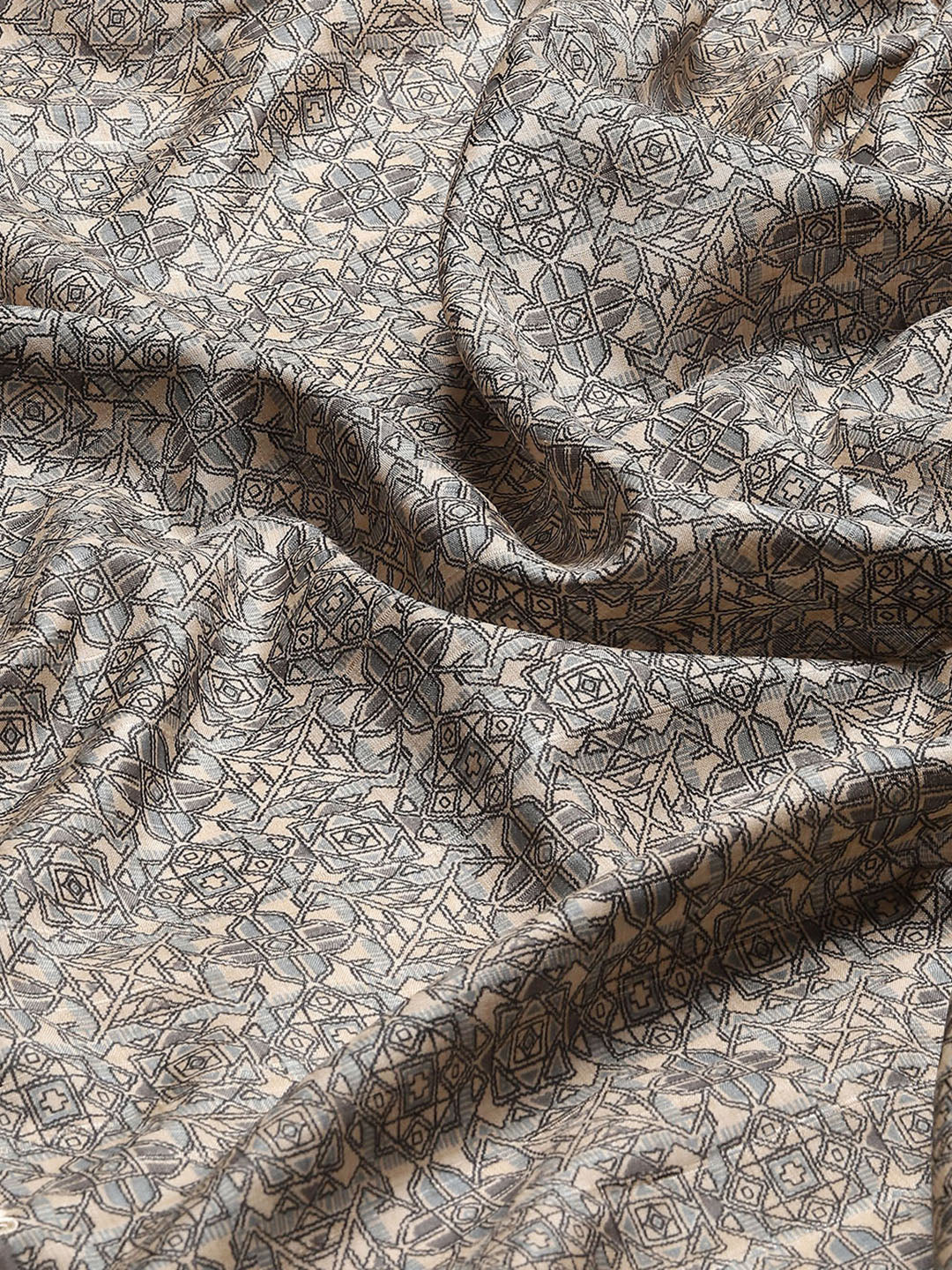 Traditional Print Tussar Saree