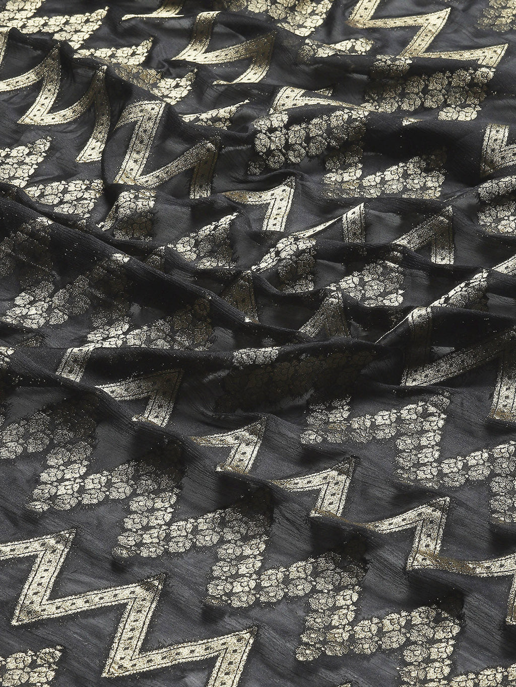 Zari Jaal Woven Georgette Saree