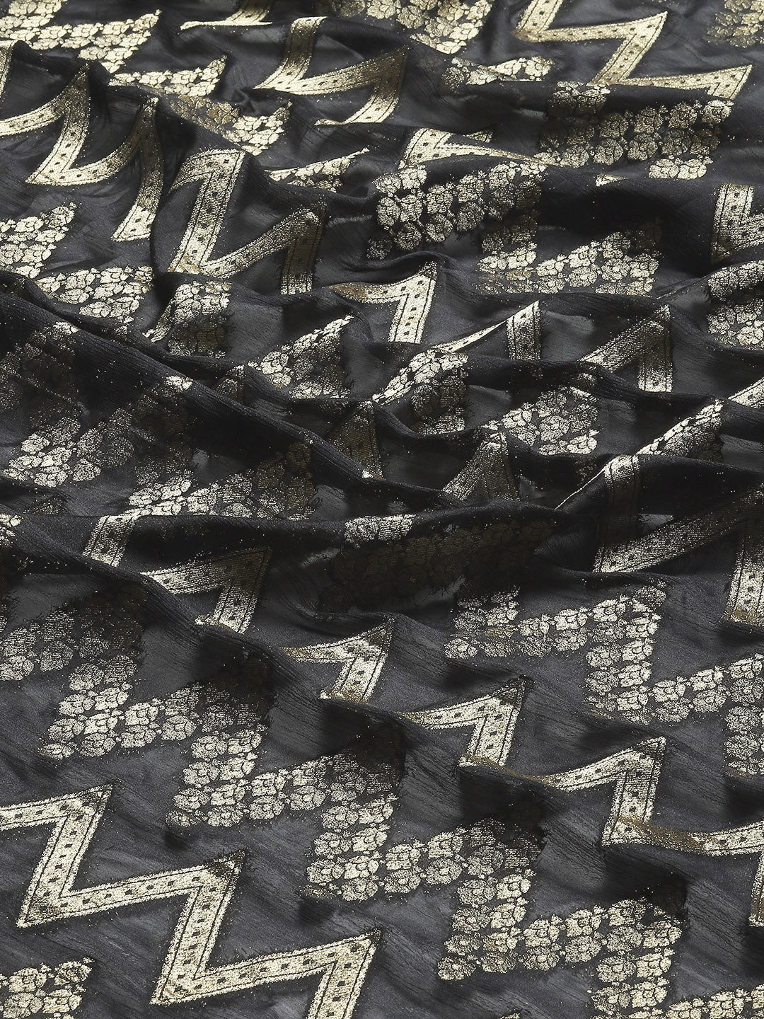 Zari Jaal Woven Georgette Saree