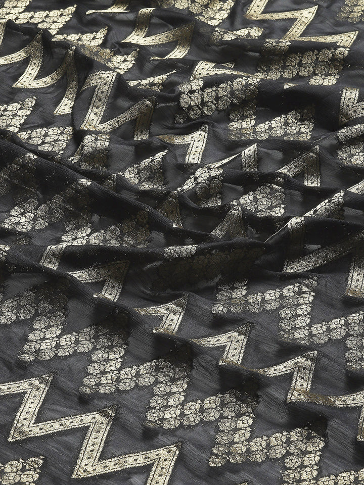 Zari Jaal Woven Georgette Saree