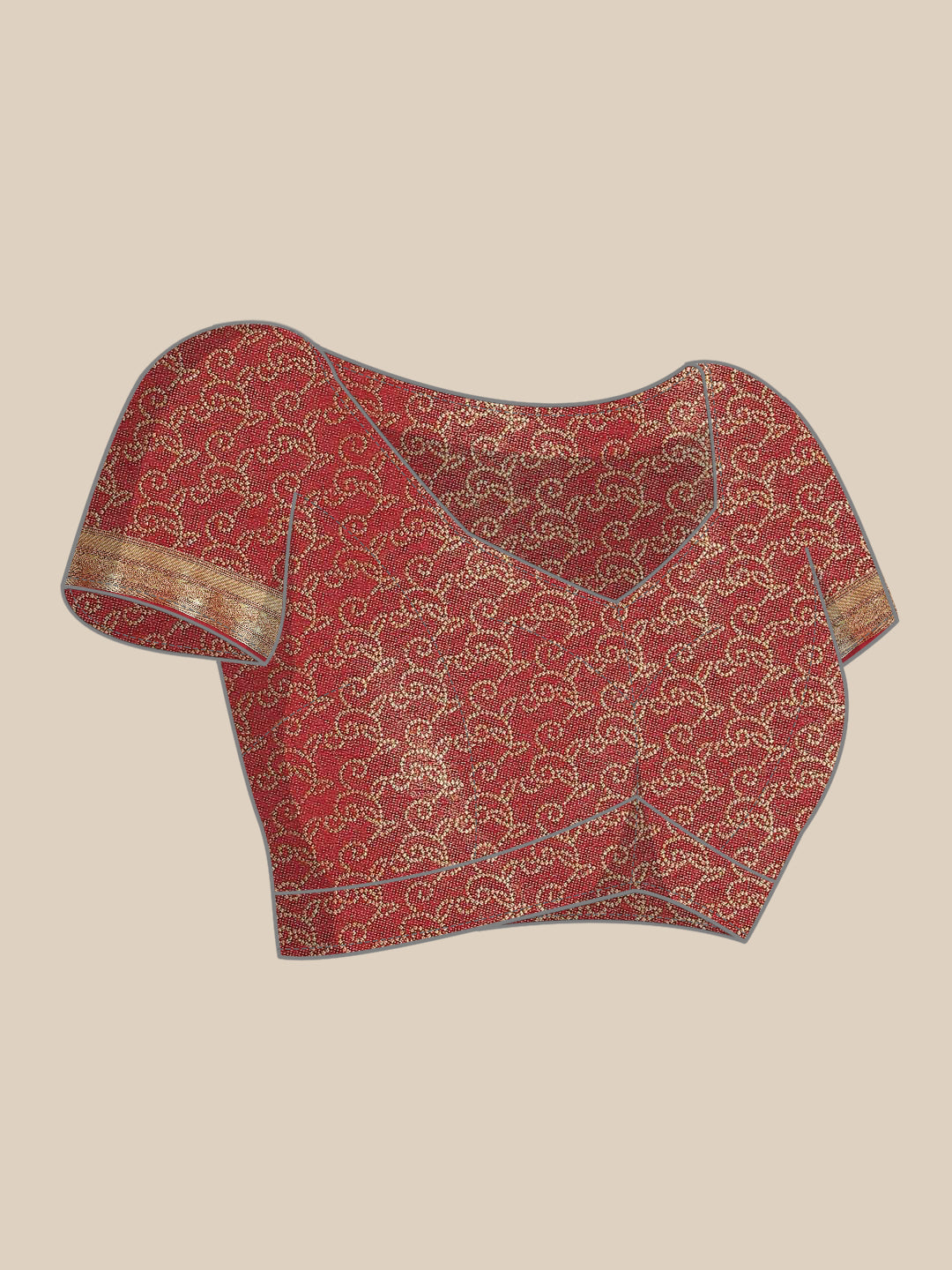 Brocade Zari Jaal Art Handloom Woven Saree