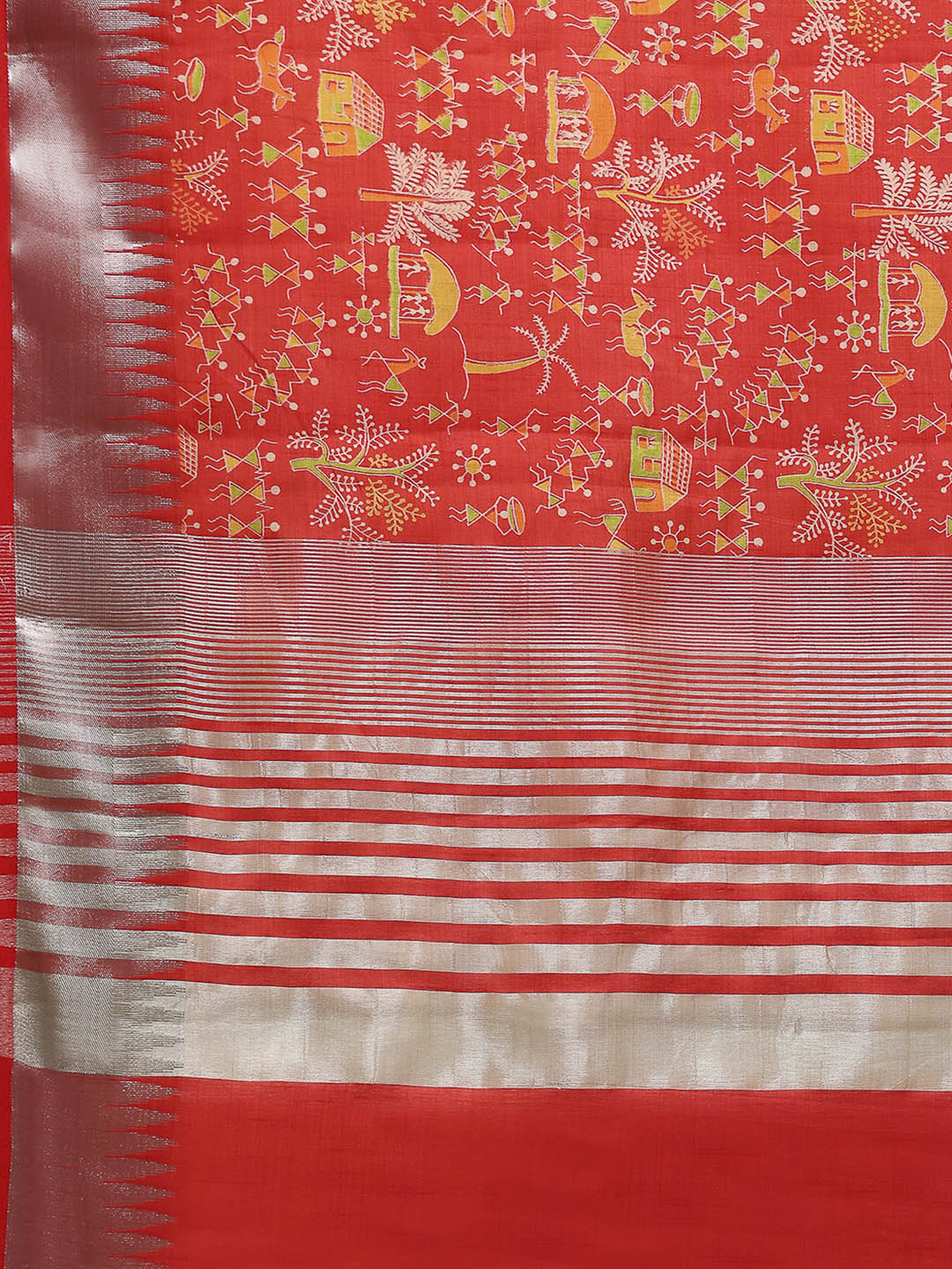 Digital Printed Art Silk Saree
