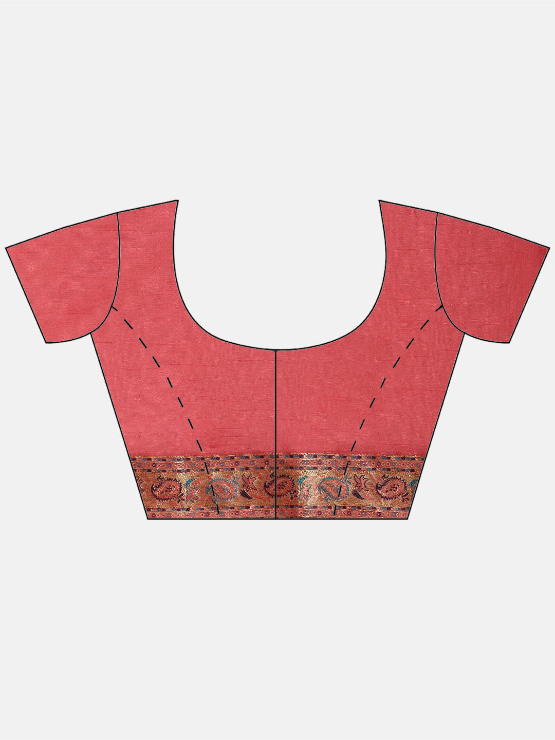Zari Border Booti Handloom Woven Saree