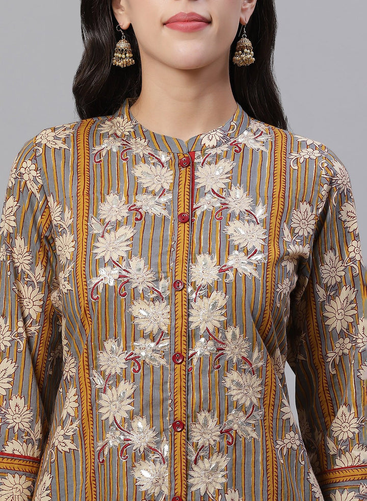 Embroidered Cotton Kurti