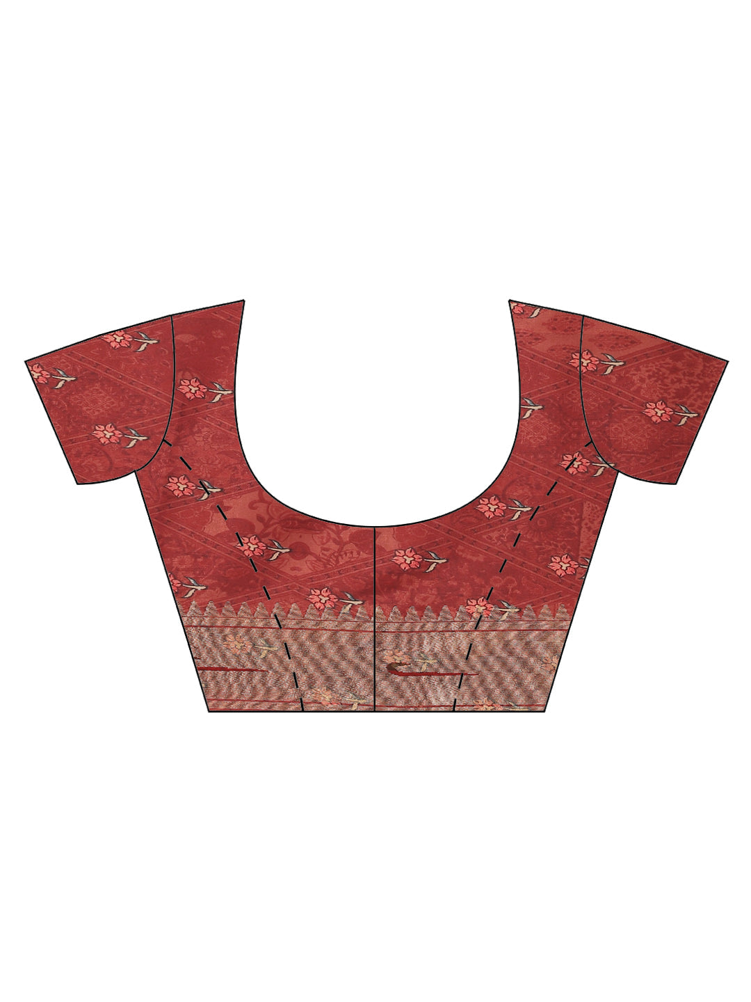 Digital Printed Satin Saree
