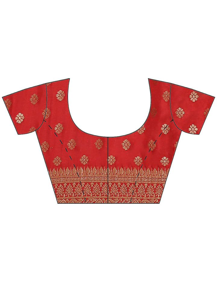 Zari Border Booti Art Handloom Woven Saree