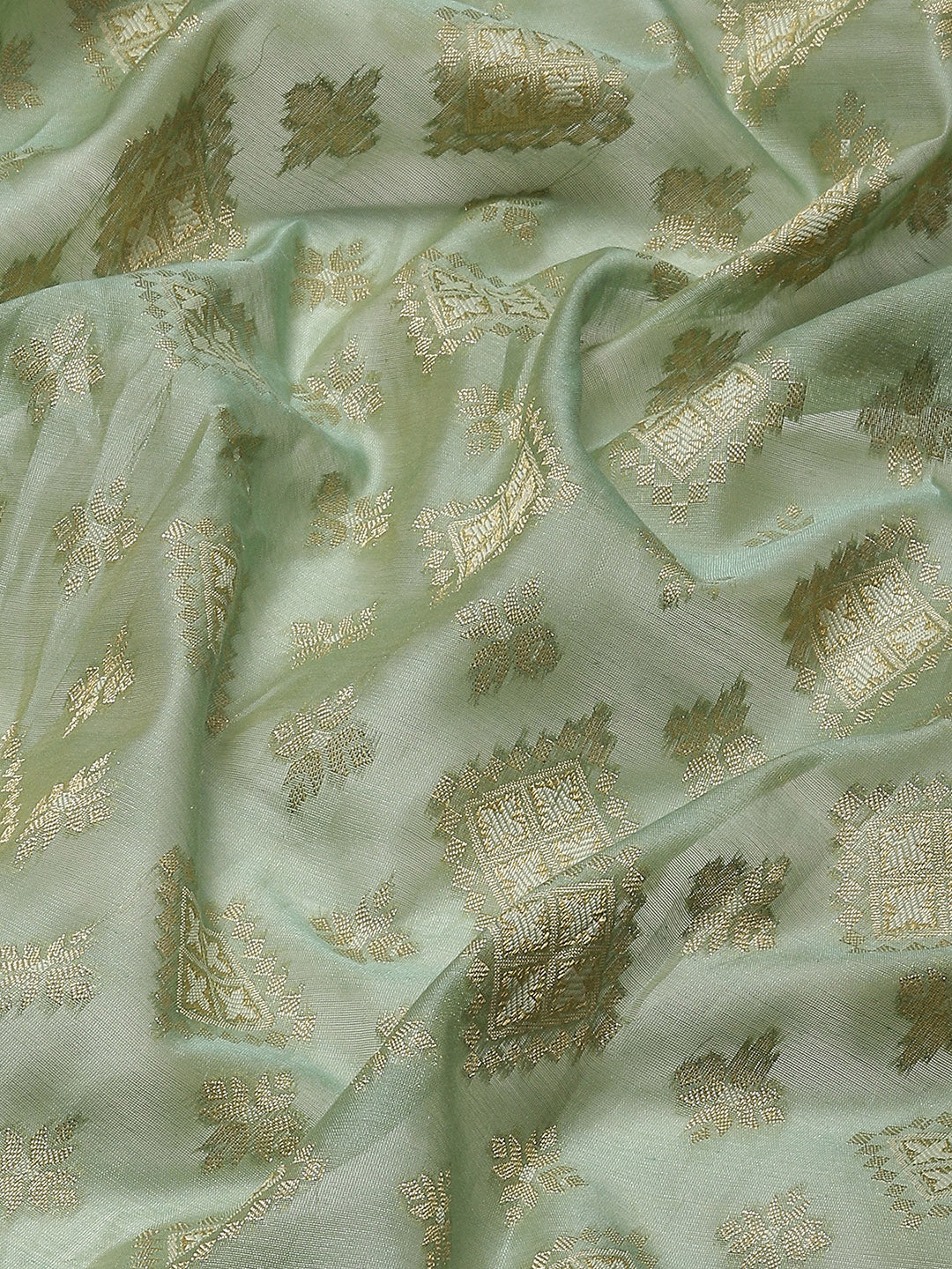 Zari Booti Cotton Woven Saree