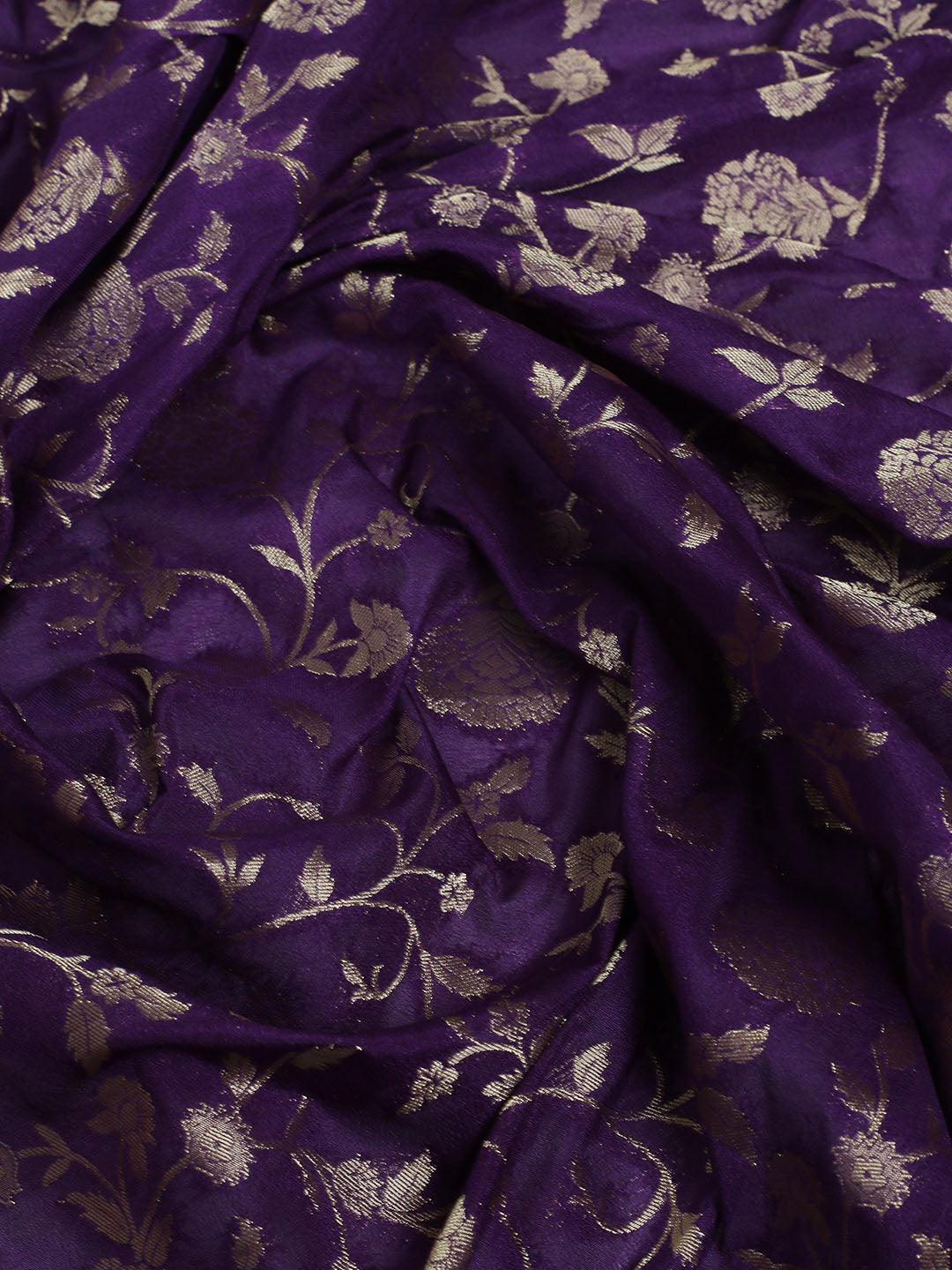 Plain Crepe Saree