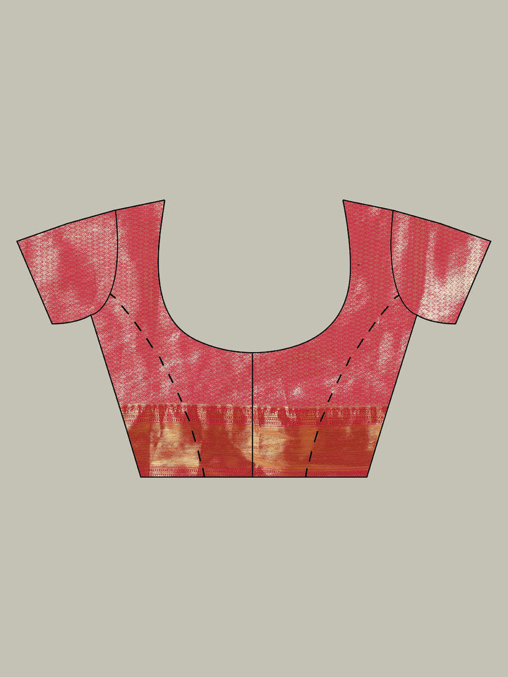 Woven Brodcade Zari Jaal Art Silk Saree