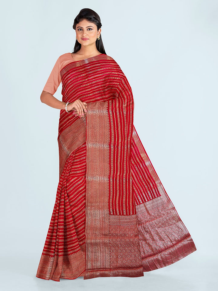 Zari Border Woven Georgette Saree