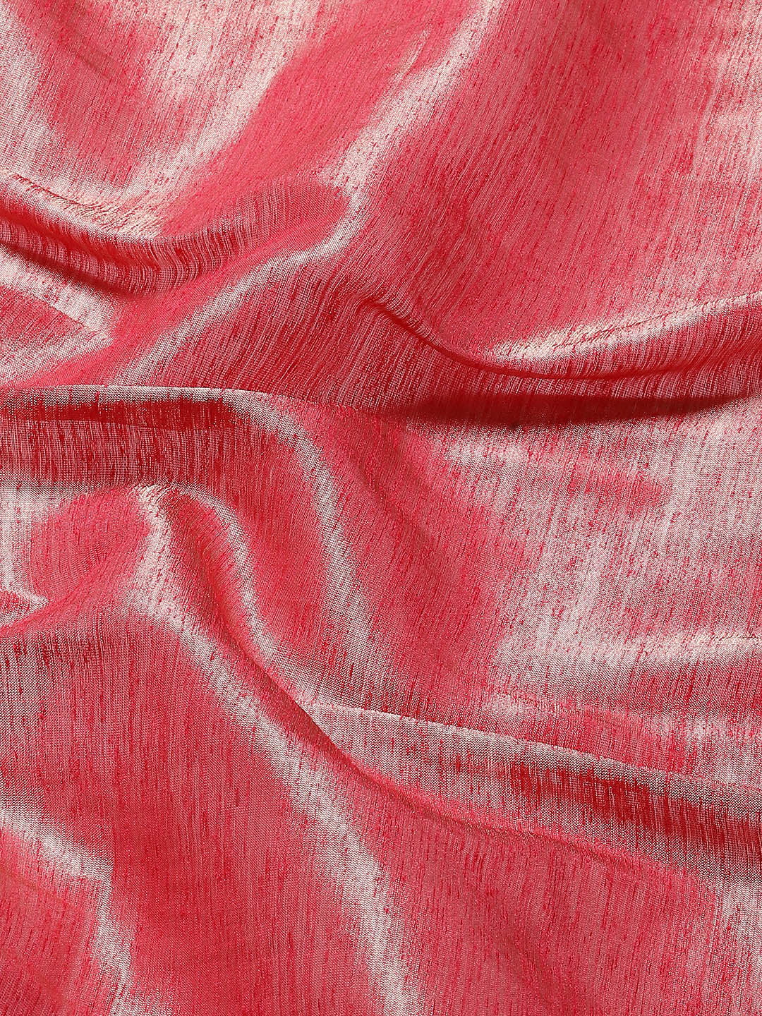 Plain Zari Border  Handloom Woven Saree