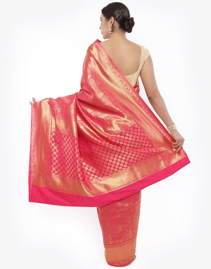 MBZ Meena Bazaar-Art Handloom Woven Saree