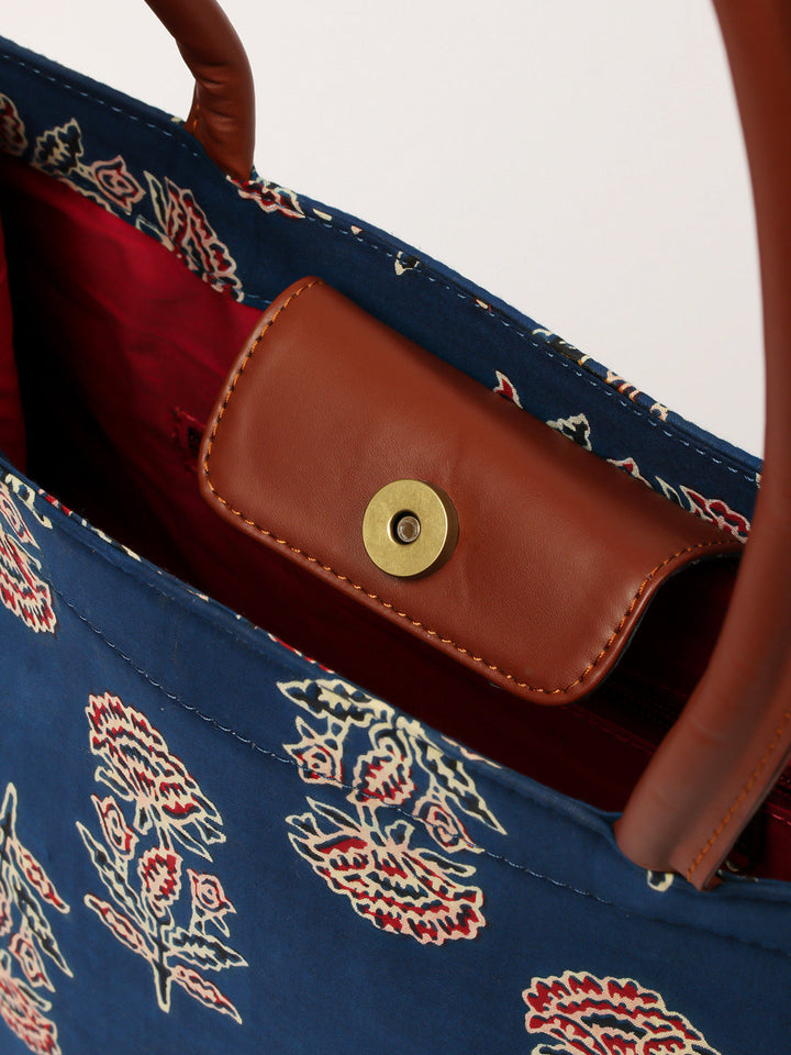 Cotton Handbag And Purse Set