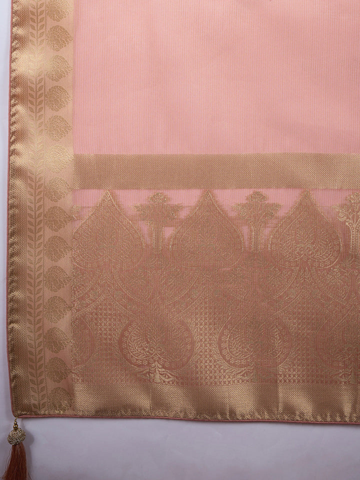 Woven Design Linen Blend Saree