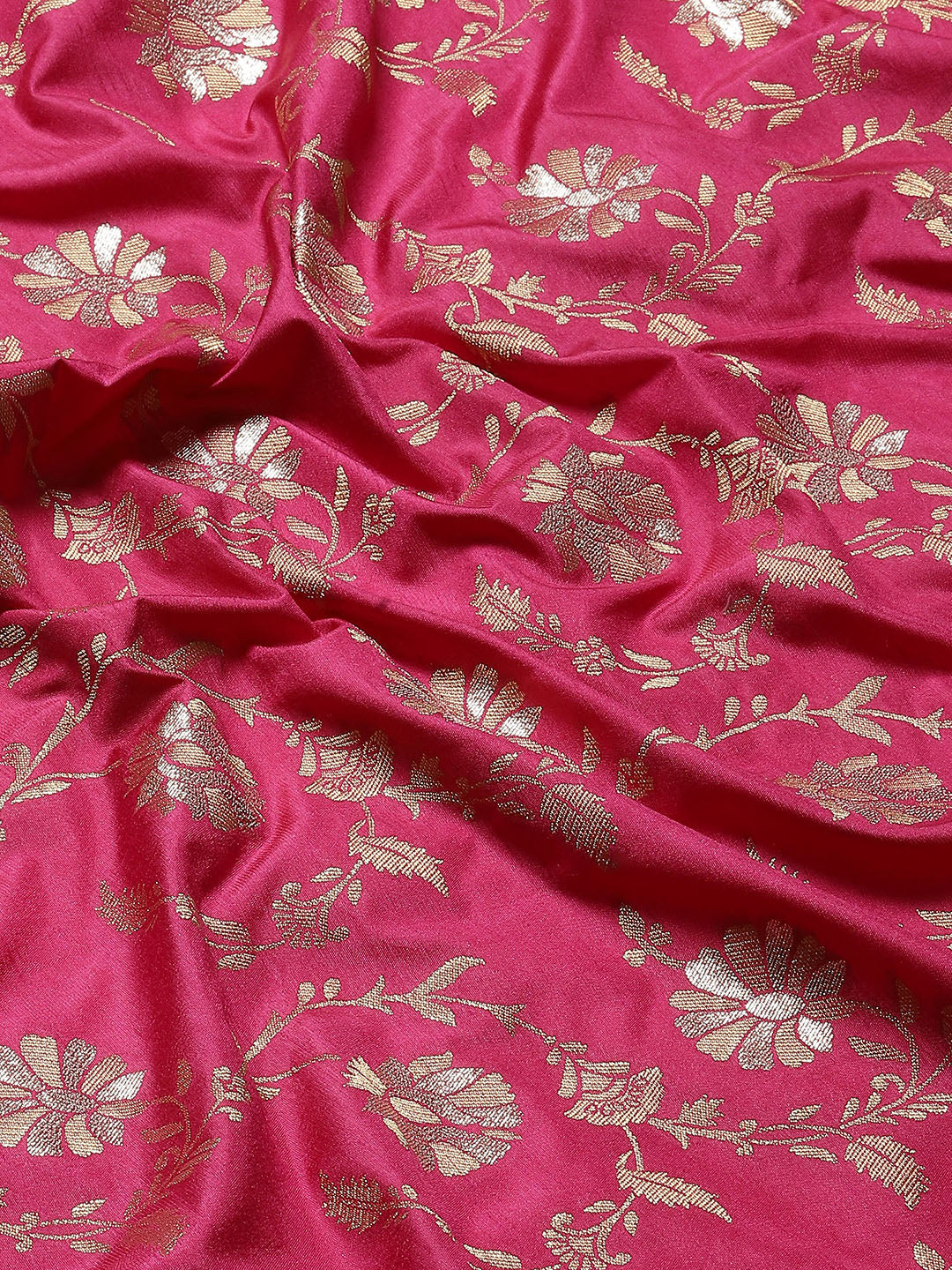 Floral Zari Border Handloom Woven Saree