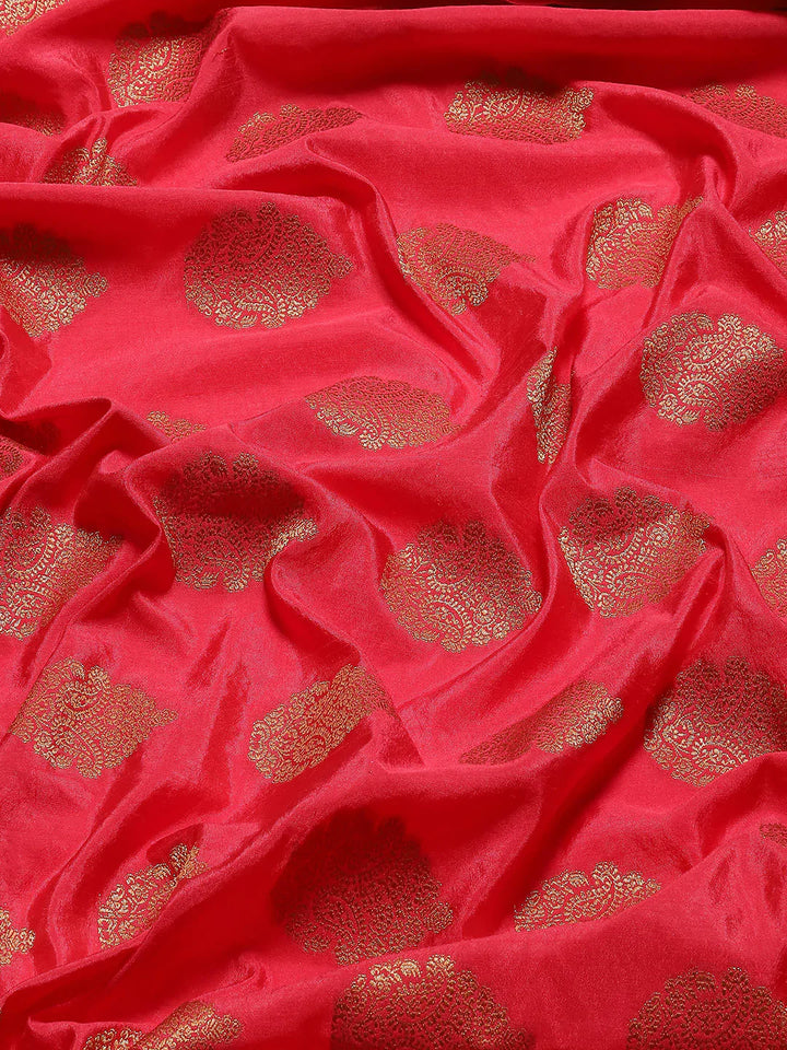 Zari Border Booti Handloom Woven Saree