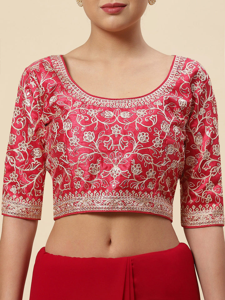 Embroidered Georgette Saree