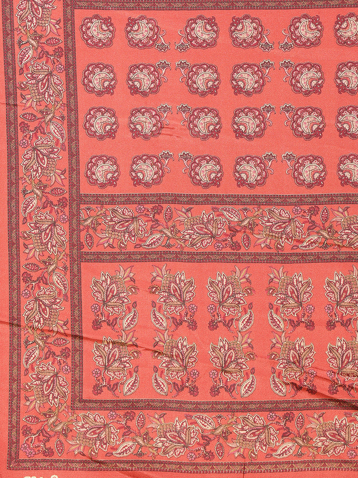 Digital Printed Crepe Saree