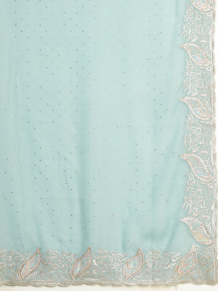 Sequence Work Georgette Saree
