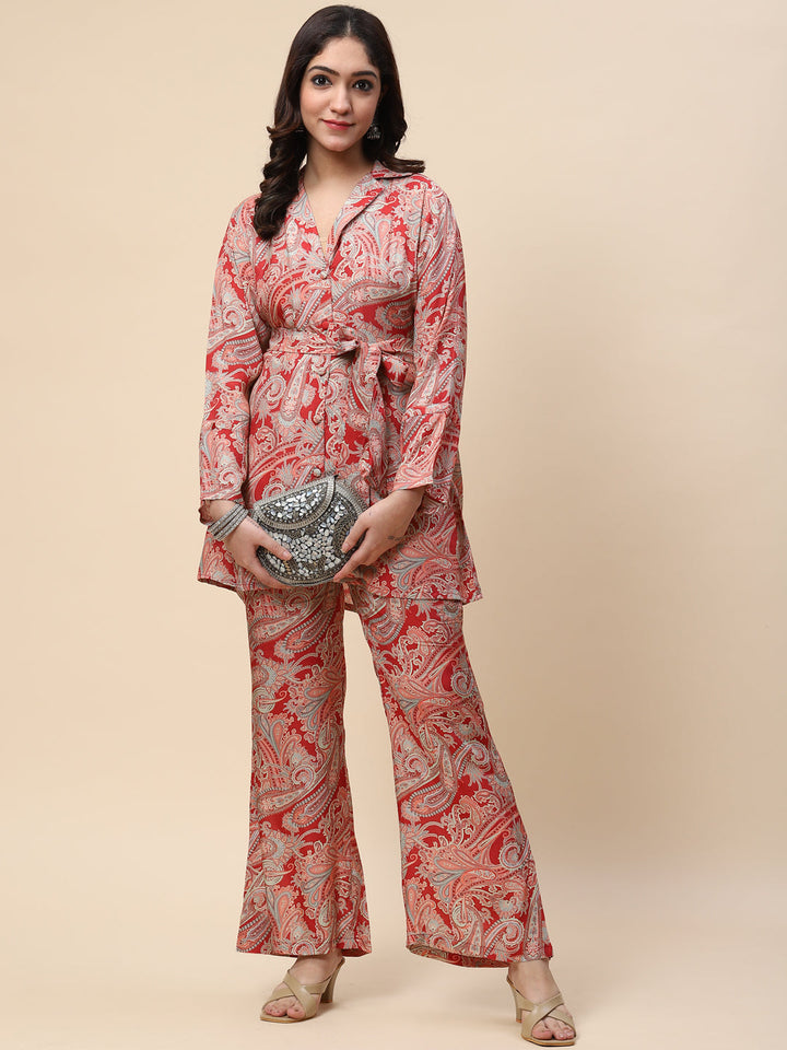 Printed Muslin Kurta With Pants