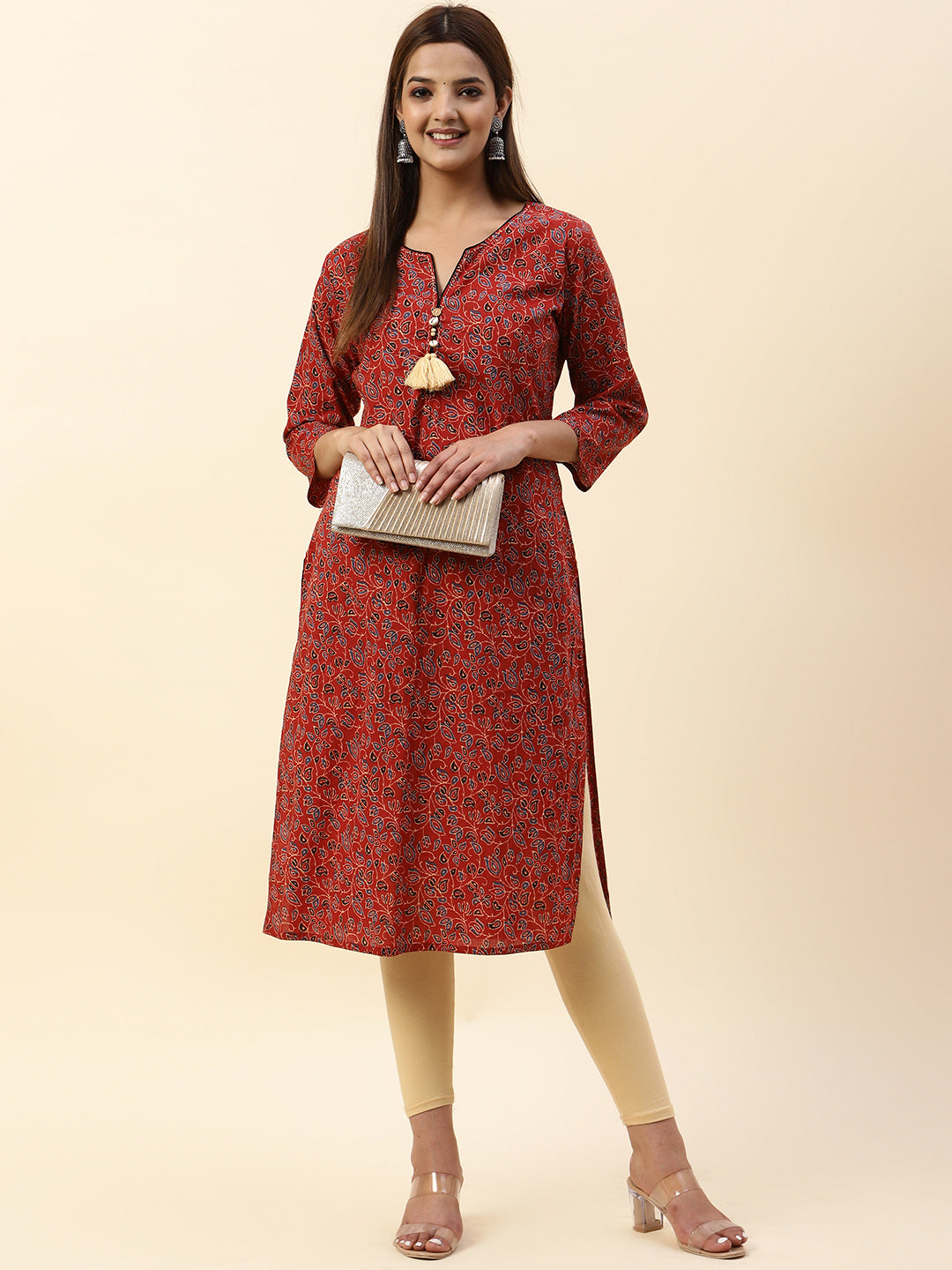 Floral Printed Cotton Kurta