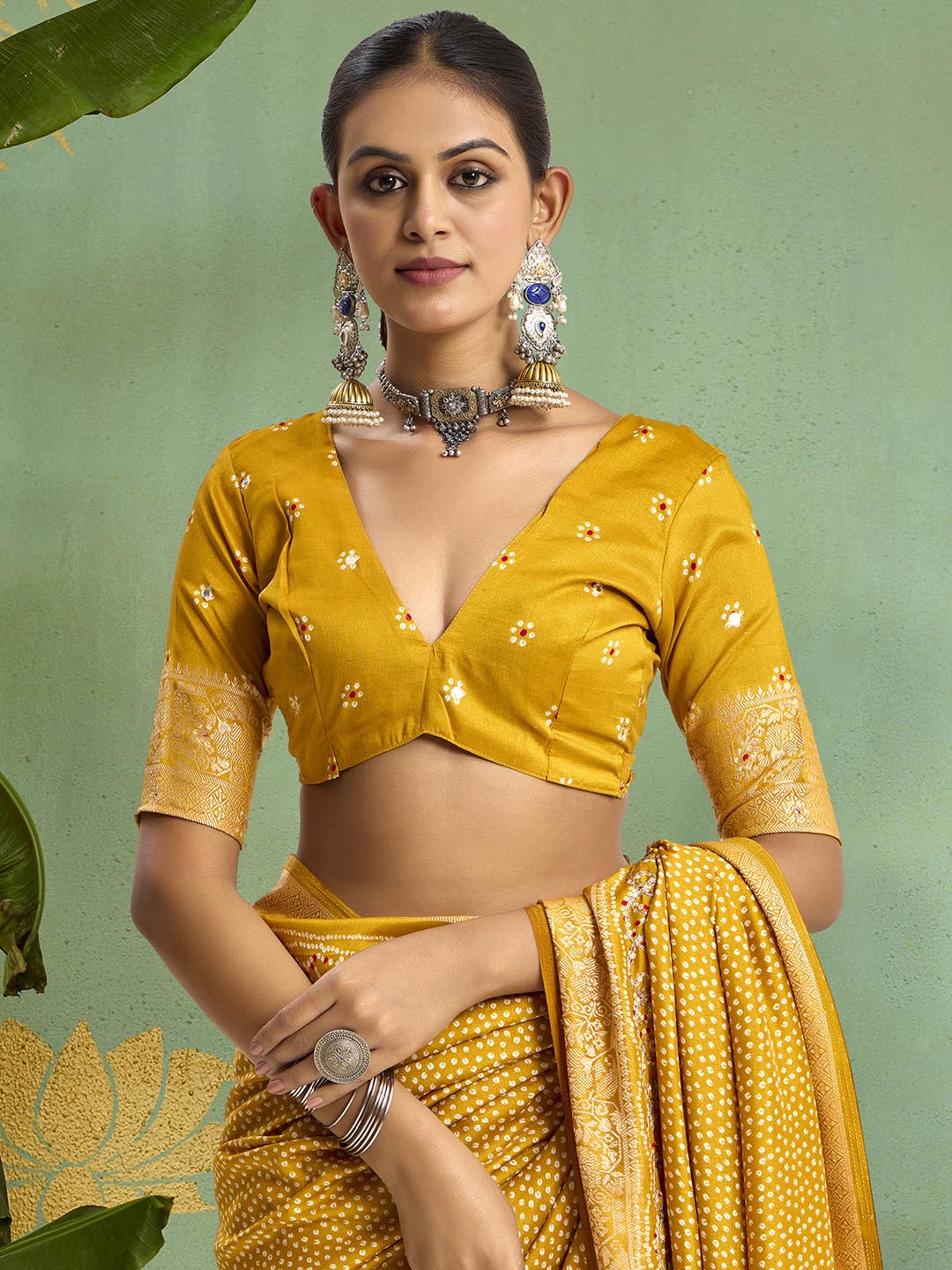 Digital Printed Art Silk Saree
